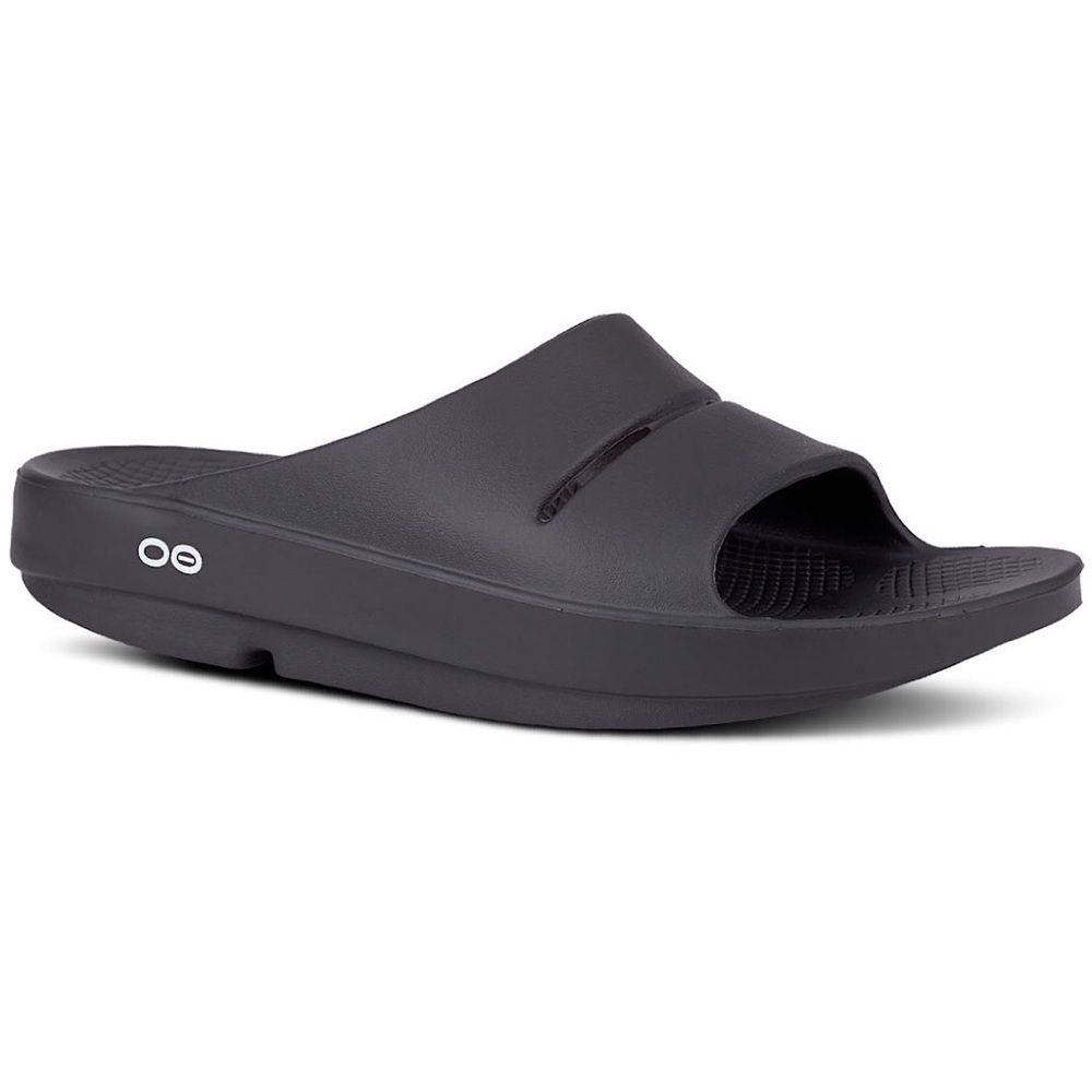 OOFOS Women's Black Sandals